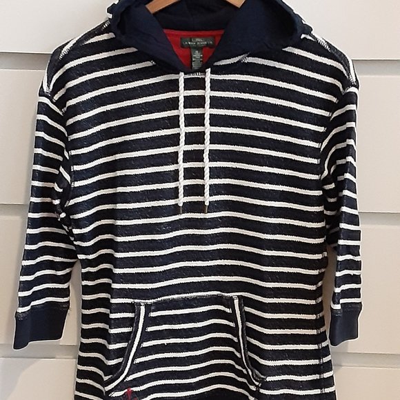 Lauren RALPH LAUREN fine terry nautical hoody size M - Picture 1 of 7